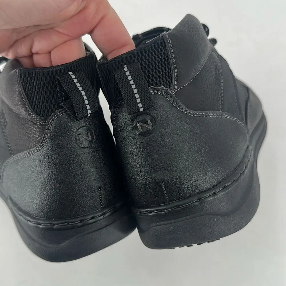 NWOT Nunn Bush Tour Men's Work Moc Toe Slip Resistant Sneaker Boot Black Size 11